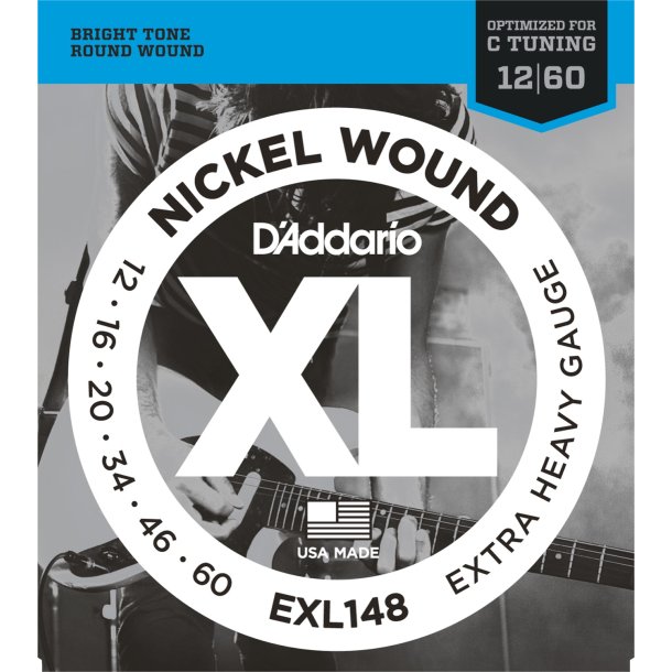 D'Addario EXL148, 012 - 060 (Drop C tuning)